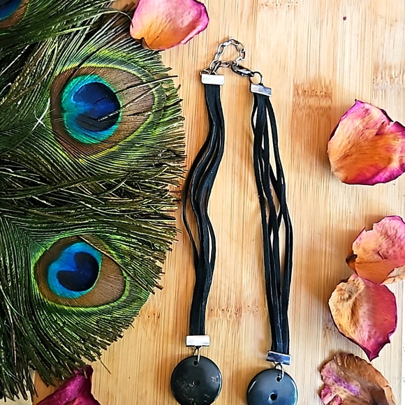 Bohemian tumbled stone fashion necklace - Picture 5 of 11